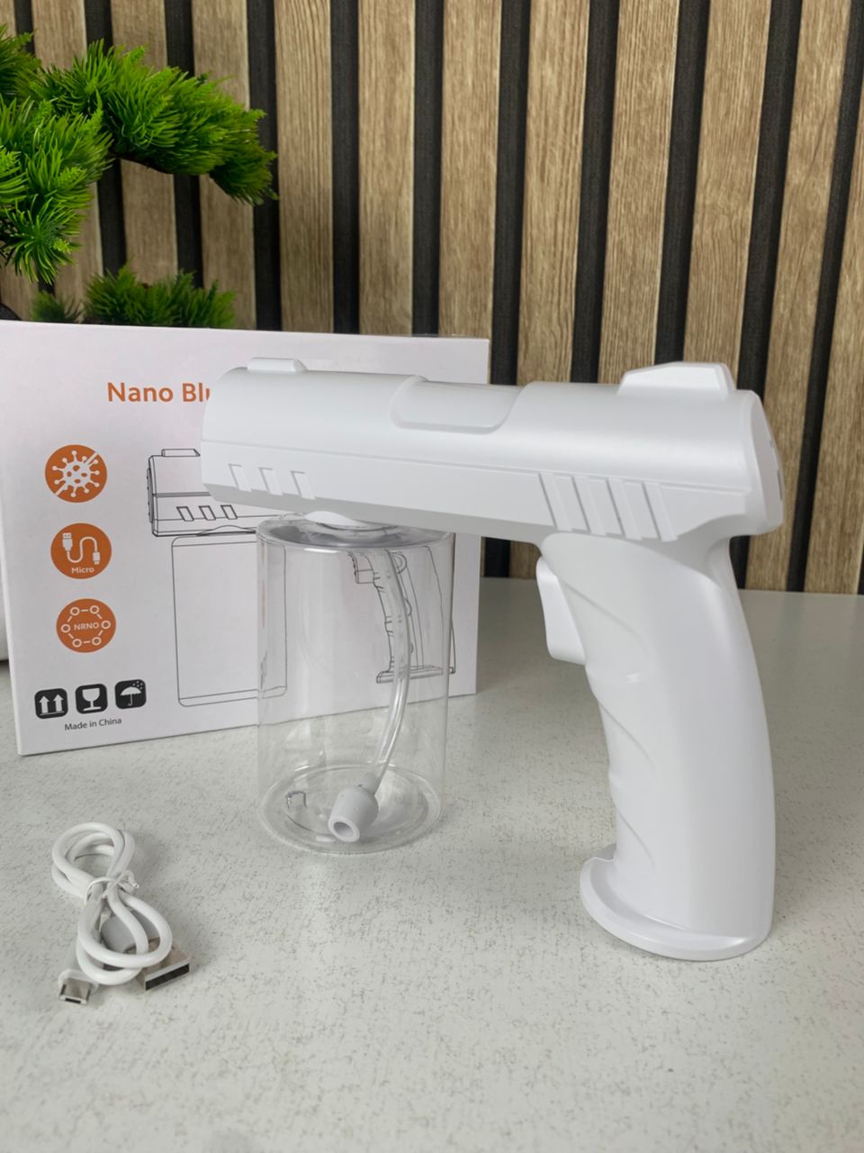 BK3-3.jpeg Pistolet pulvérisateur de désinfection sans fil 280 ml rechargeable par USB – جهاز تنظيف وتعقيم - الصورة 1