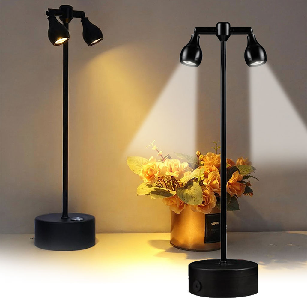 Bar-Touch-cnc-1-1.jpg Lampe de bureau LED rétro à double tête rotative à 360 degré – مصباح مكتب بعدة أوضاع إضاءة - الصورة 1