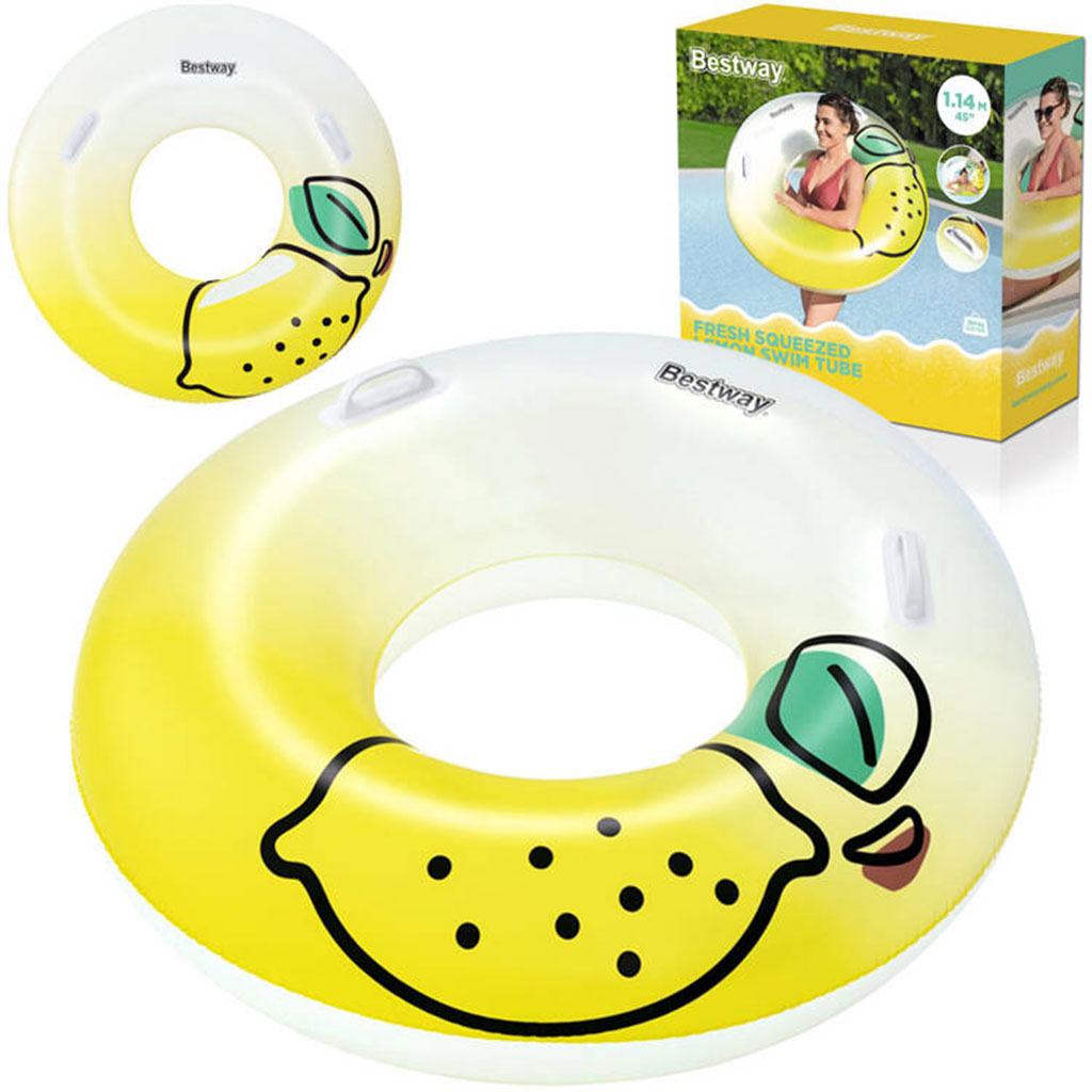 Bestway-36448-3.jpg Bouée gonflable avec poignées 114cm Bestway 36448 – عوامة مائية - الصورة 1