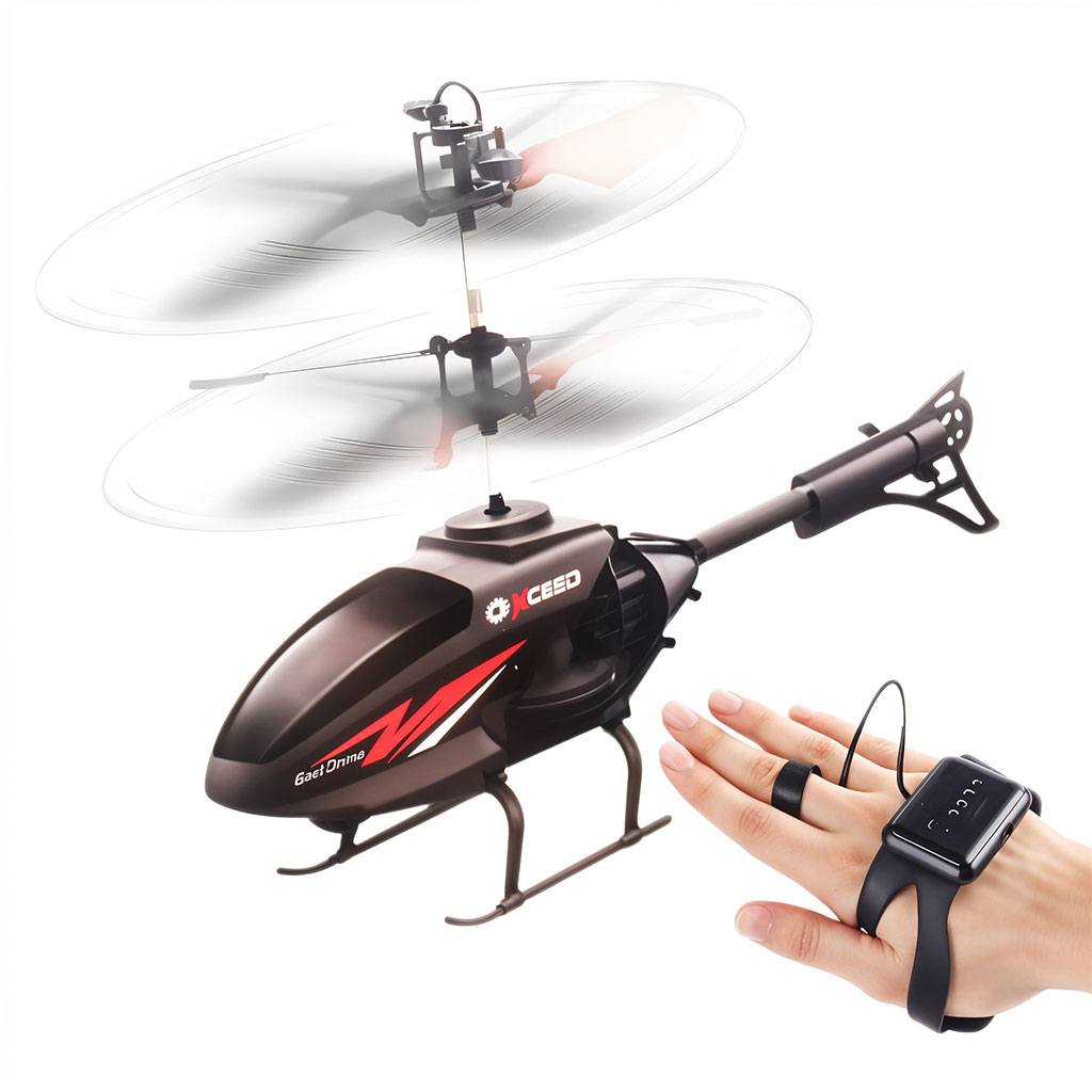 Dynamic-Helico-cnc-1.jpg Hélicoptère à Induction Télécommandé Rechargeable USB – لعبة هيليكوبتر مع يد تحكم - الصورة 1