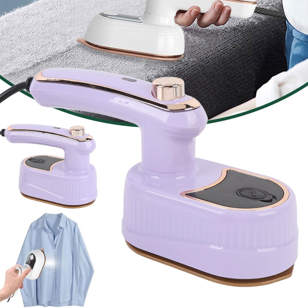 Elc-mini-iron-cnc-1.jpg Mini Fer à Vapeur Portable pour Vêtements – مكواة ملابس محمولة - الصورة 1