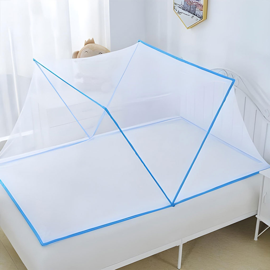 Fil-Mosquito-1P-cnc-2.jpg Moustiquaire Pliable Facile à Installer Pour Lit 1 Place – ناموسية لسرير شخص واحد - الصورة 1