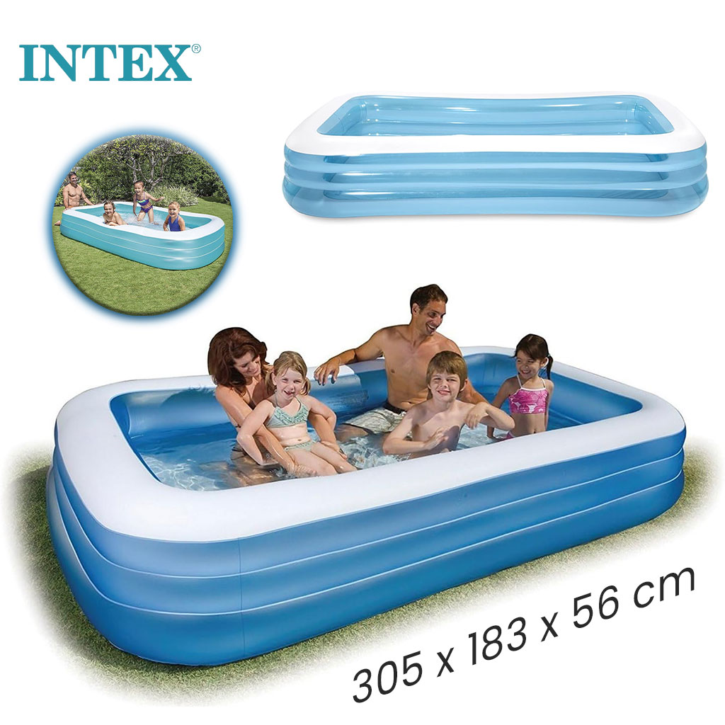 Intex-58484NP-cnc-1.jpg Grande Piscine Rectangulaire pour Enfants Intex 58484NP – مسبح حجم كبير للأطفال - الصورة 1