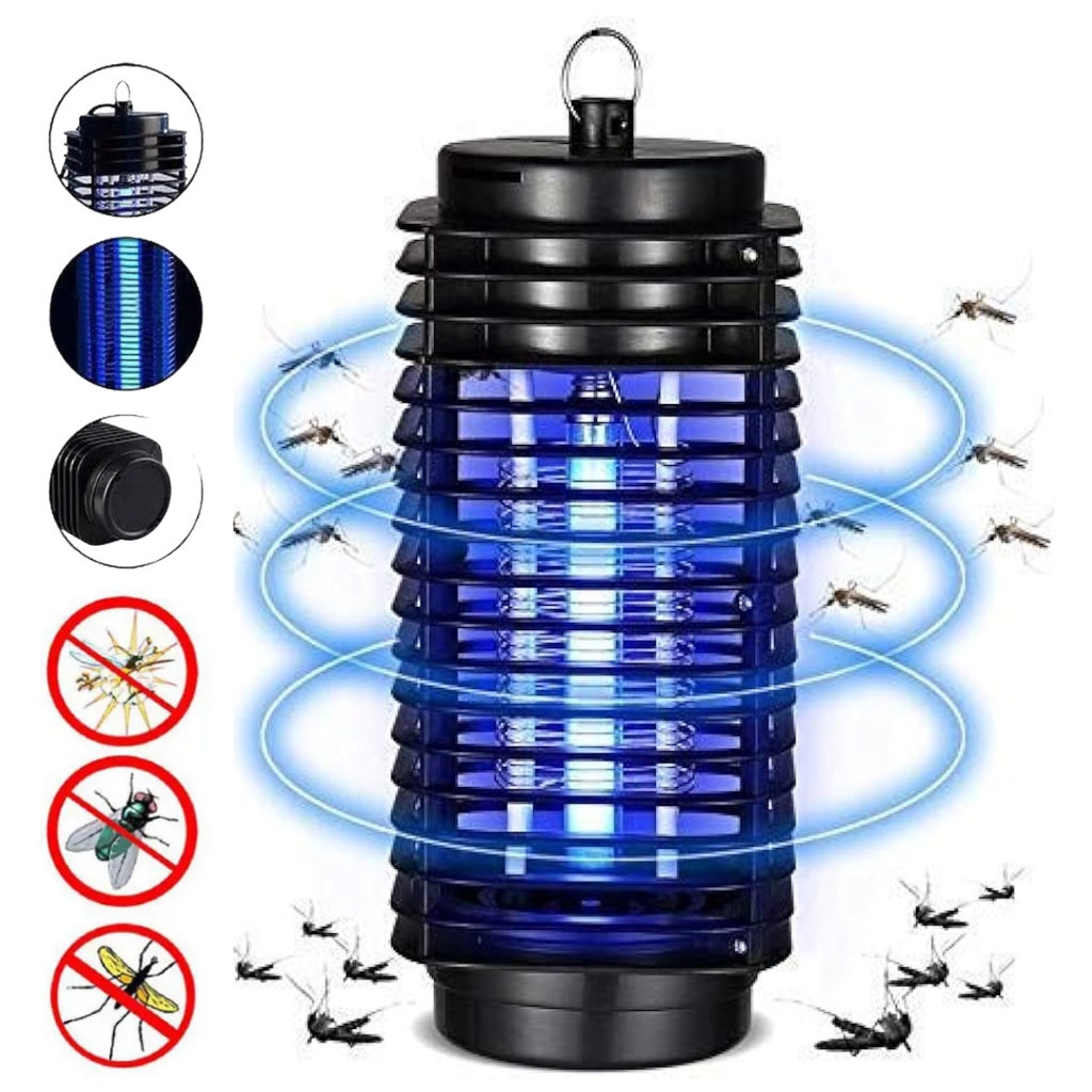 Lampe-anti-moustiques.jpg lanterne anti-moustique piège à insectes à choc électrique Lumière UV - الصورة 1