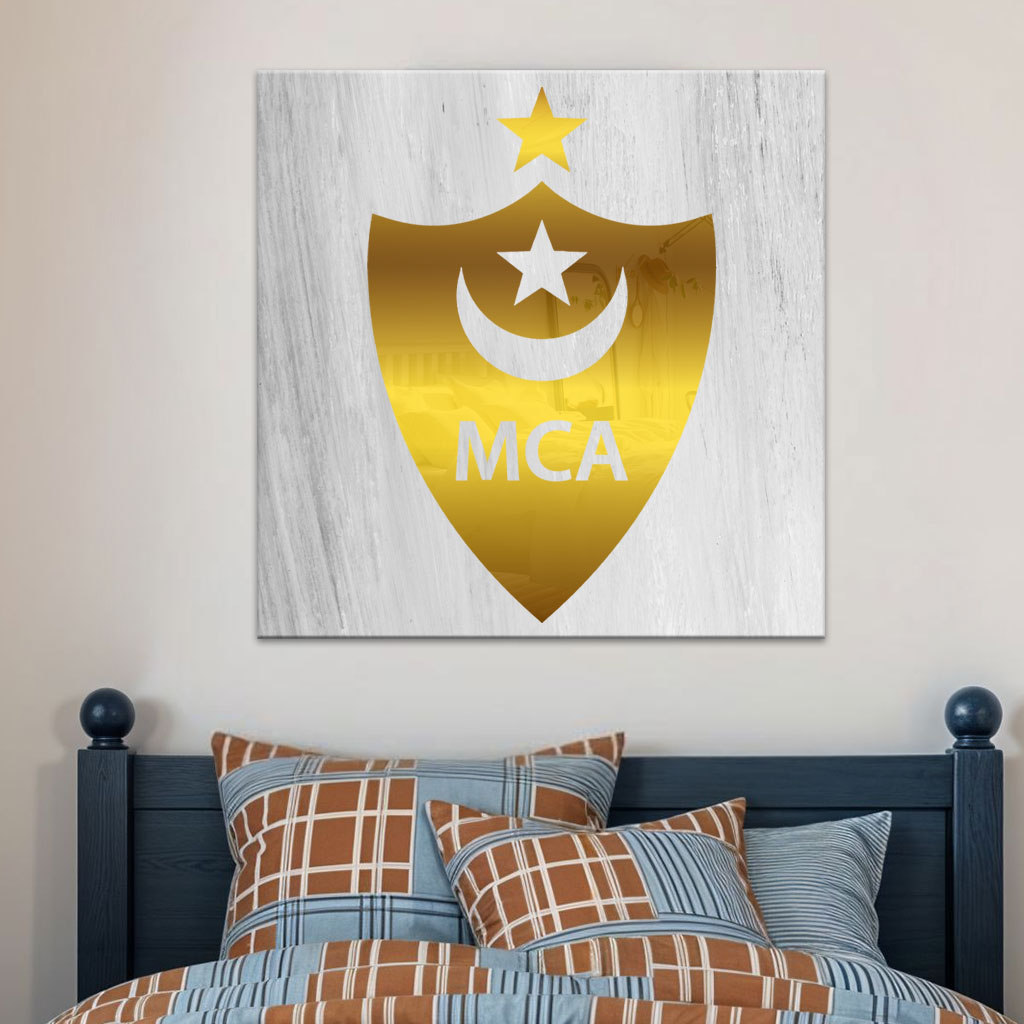 Logo-Club-5-1-1.jpg Cadre en Acrylique Effet Gold Miroir Motif Club MCA - الصورة 1