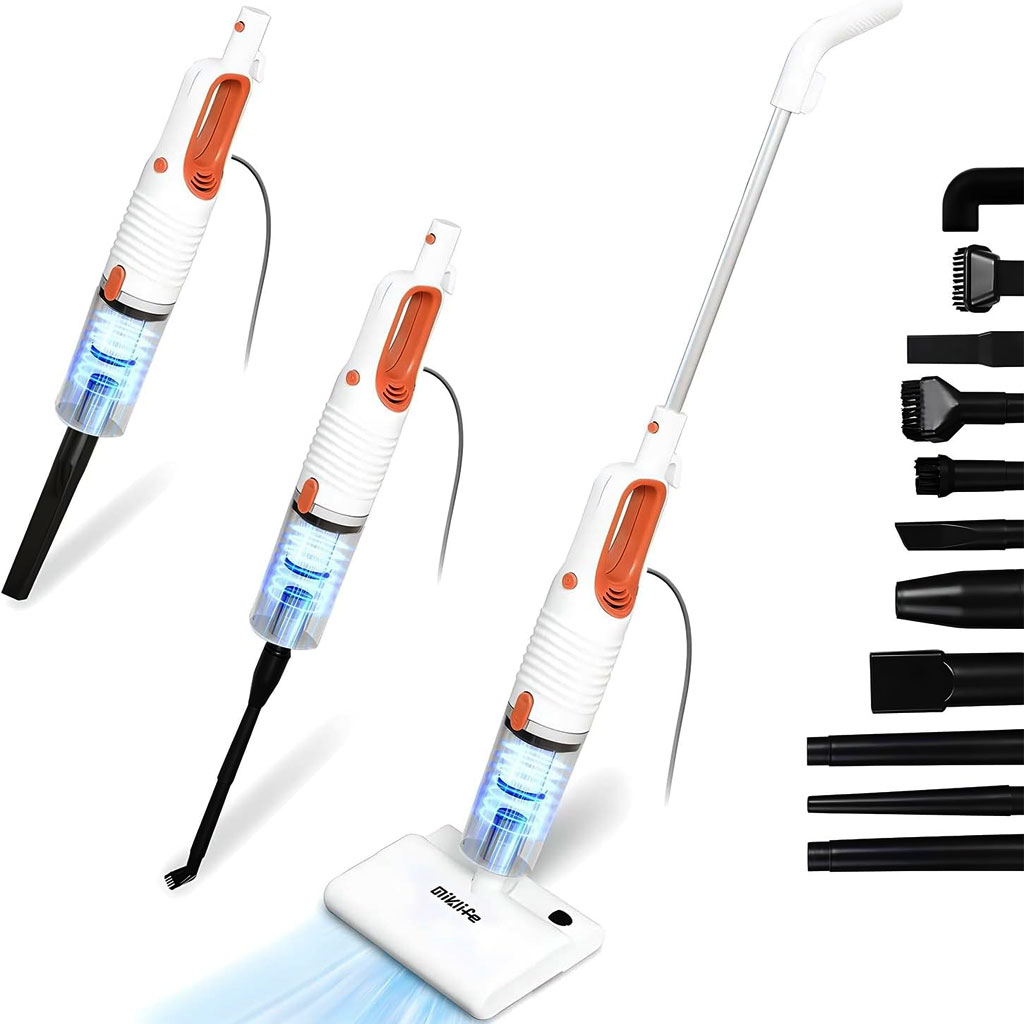 MS-VC2112-CNC.jpg Multismart Aspirateur balai système de nettoyage humide et sec 12en1 avec réservoir d’eau et de poussière – مكنسة كهربائية منزلية - الصورة 1