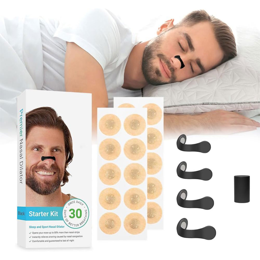 Nasal-PATCH-CNC-9.jpg Bandelettes nasales magnétiques anti-ronflement pour un meilleur sommeil – شرائط أنفية مغناطيسية للرياضة والنوم مضادة للشخير - الصورة 1