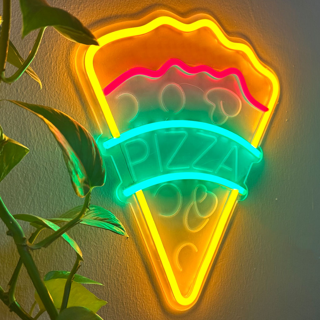 Pizza-neon-4-2.jpg Signe Néon Led Pizza Pour Décoration De Restaurant - الصورة 1