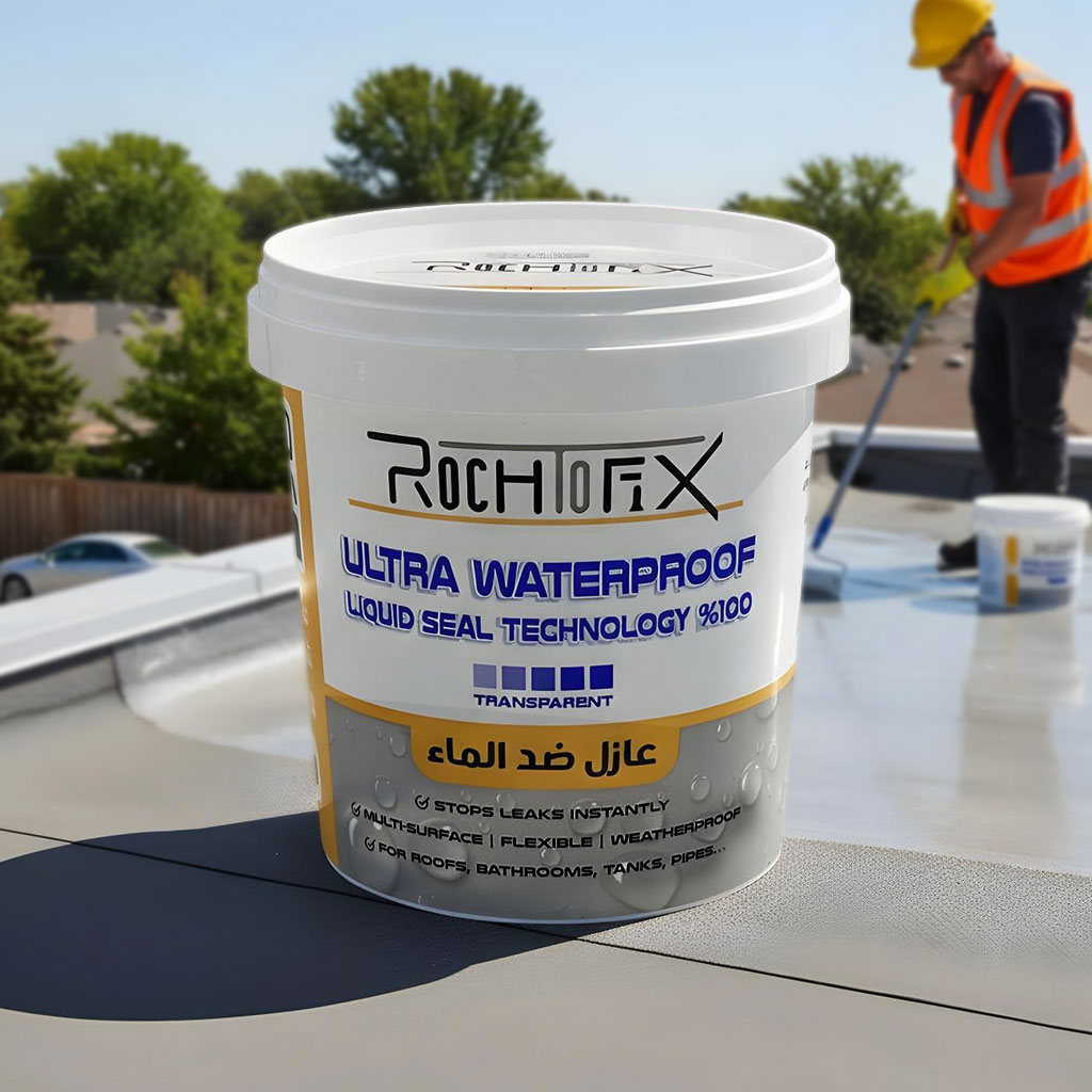 Rochtofix-cnc-1.jpg RochFix Ultra Waterproof Liquide Transparent Antifuite Multi-Surface – عازل ضد الماء متعدد الإستعمالات - الصورة 1