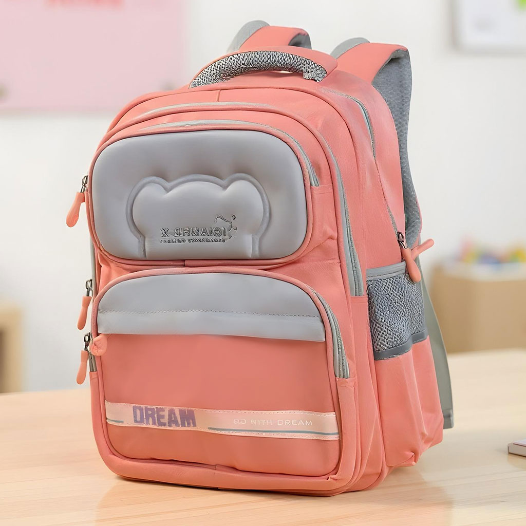 ShuaiQi-7-1.jpg Sac à Dos Scolaire Orthopédique pour Enfants X-SHUAIQI Rose – محفظة مدرسية للأطفال وردي - الصورة 1