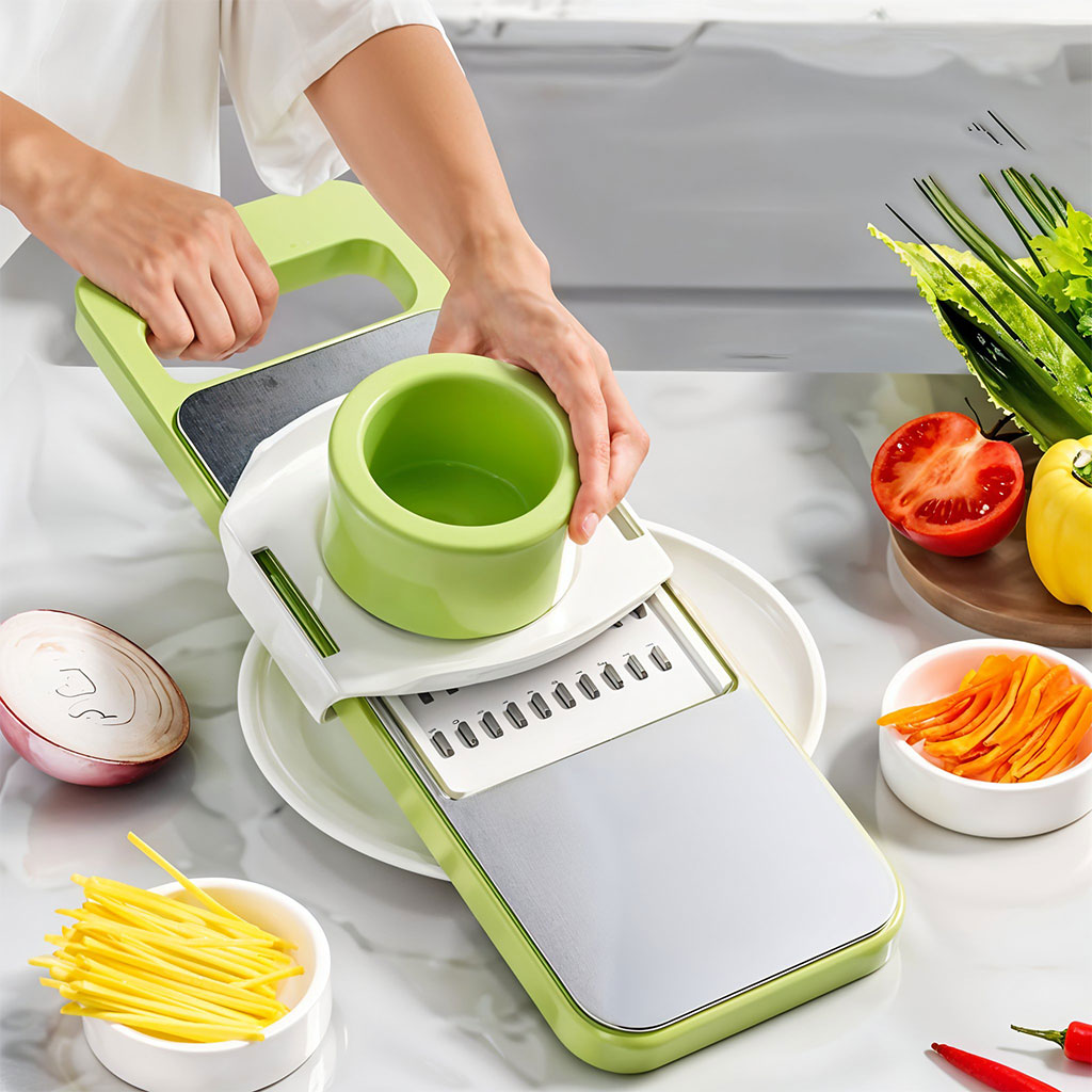 Slicer.jpg Mandoline Trancheuse à légumes multifonctionnelle – أداة تقطيع الخضر - الصورة 1