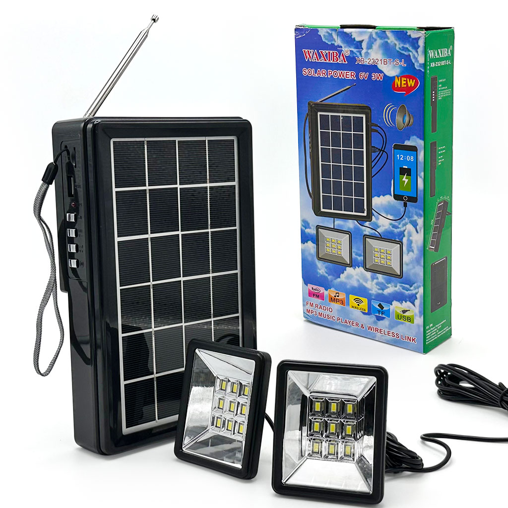 XB-2321BT-CNC-1.jpg 🔆 طقم الطاقة الشمسية المنزلي – إضاءة قوية + شحن USB - الصورة 1