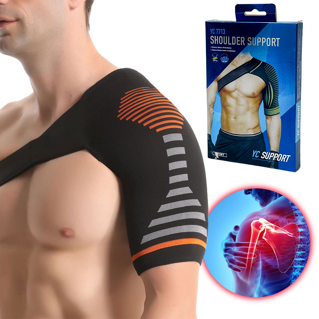 YC7713-cnc-2-1.jpg Bandage d’épaule respirant pour soulager les douleurs YC7713 – ضمادة كتف قابلة للتمدد - الصورة 1