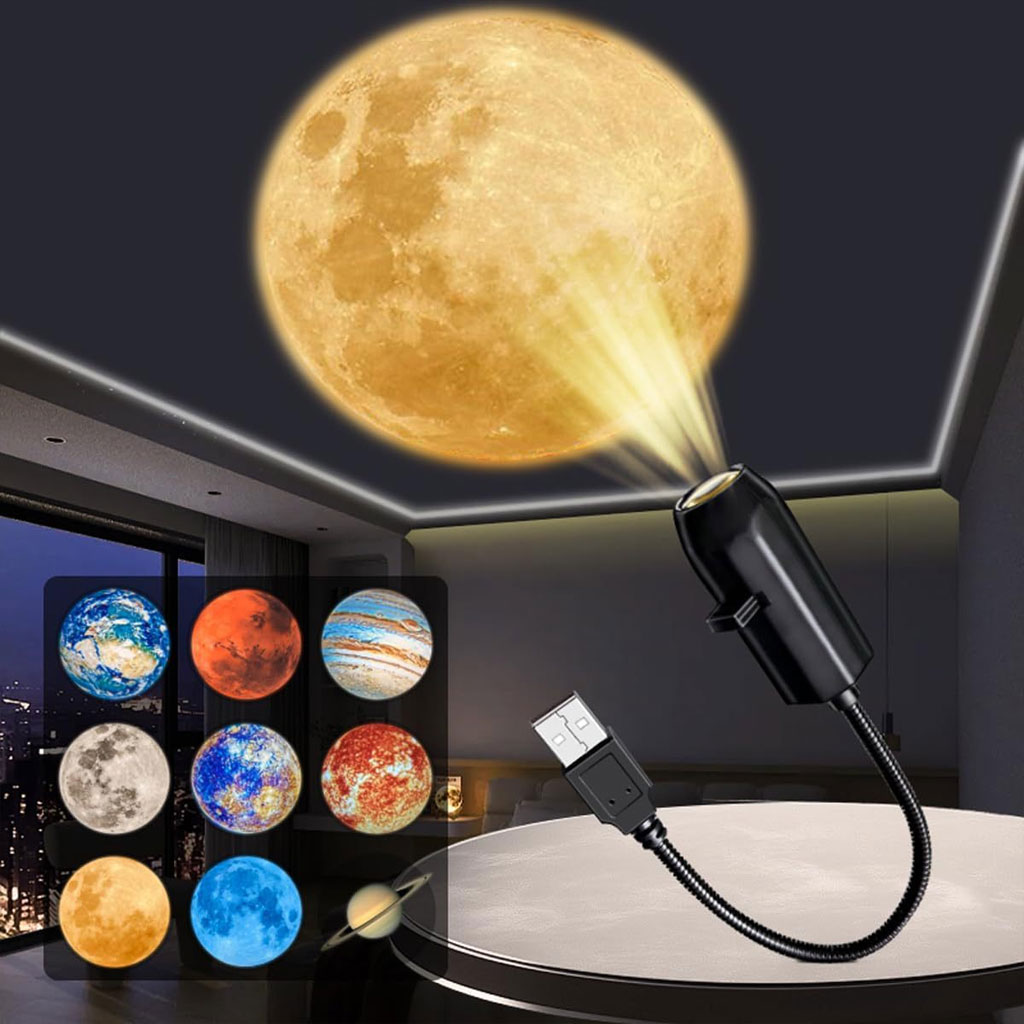 moon-usb-cnc.jpg Projecteur de De La Terre Lunaire USB avec 3 disques - الصورة 1