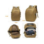 ⁦Sac à dos tactique USB pour camping, sac militaire 15,6 pouces⁩ - الصورة ⁦5⁩