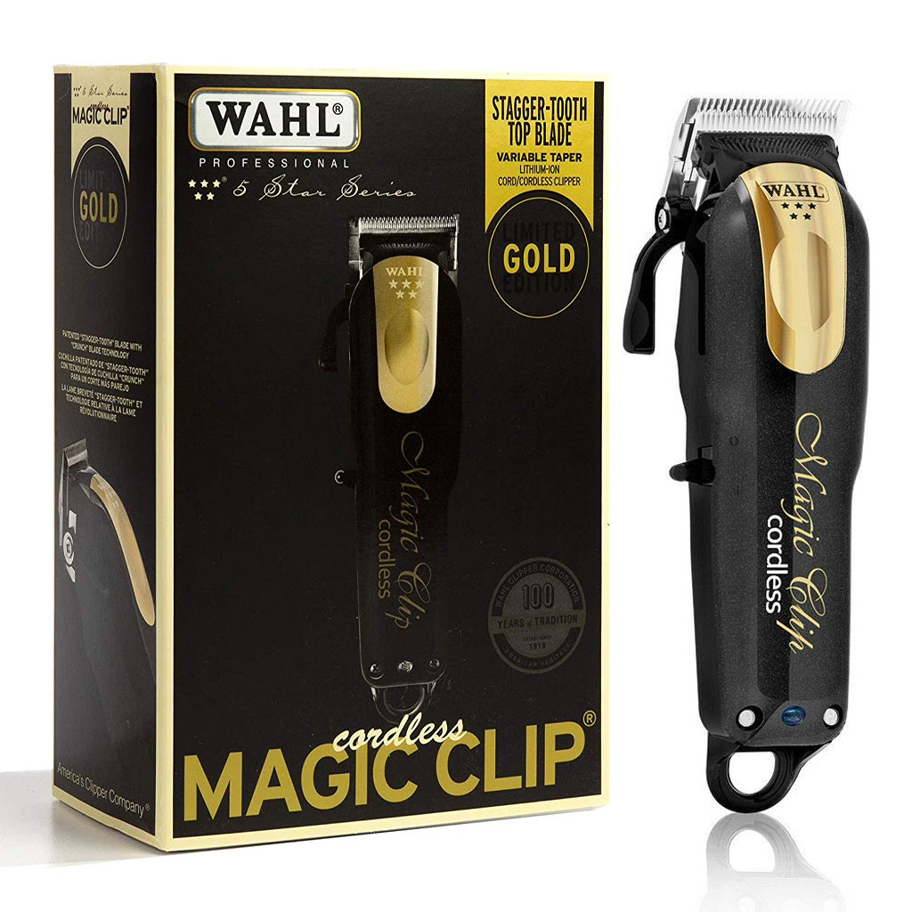 wahl-magic-cnc.jpg Wahl Professional 5-Star Series Tondeuse magique sans fil Noir et Doré – آلة حلاقة لاسلكية للرجال - الصورة 1